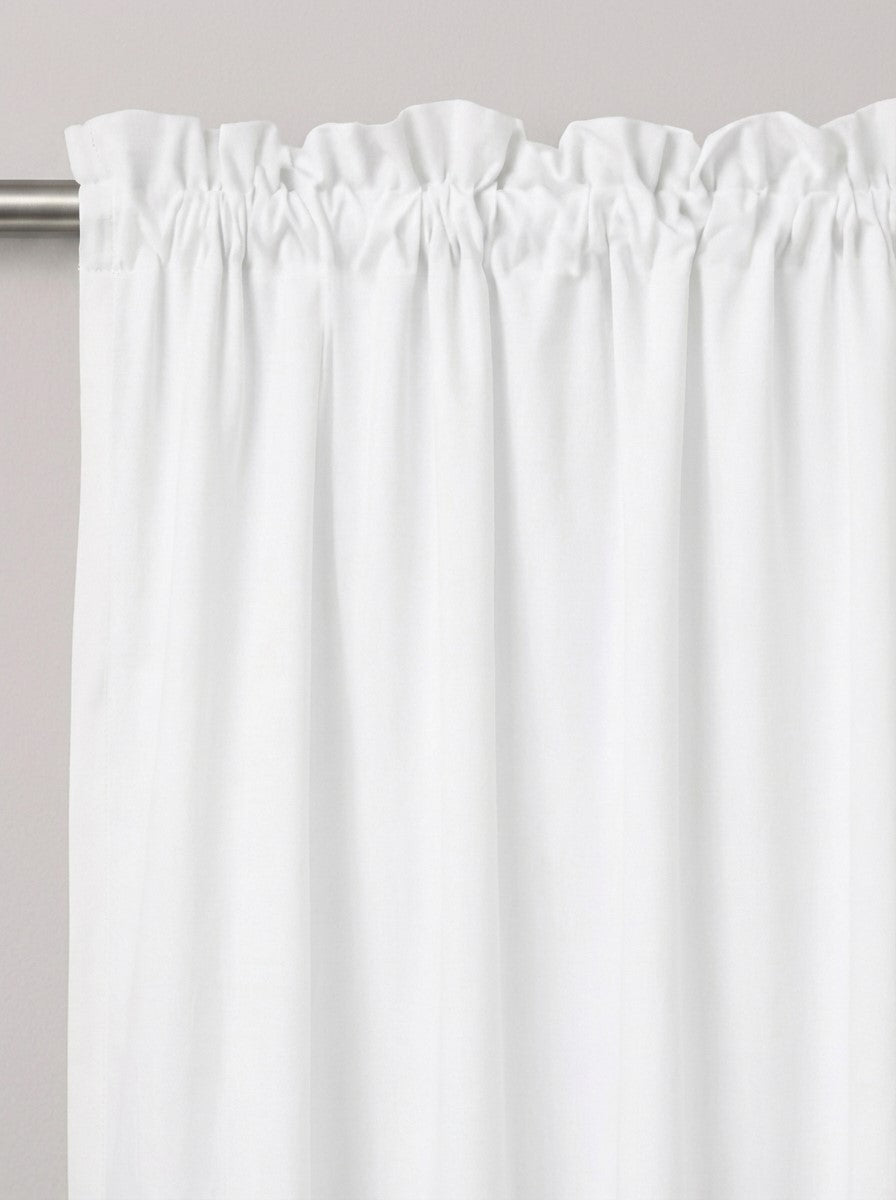 White Line Blackout Decorative Drapes