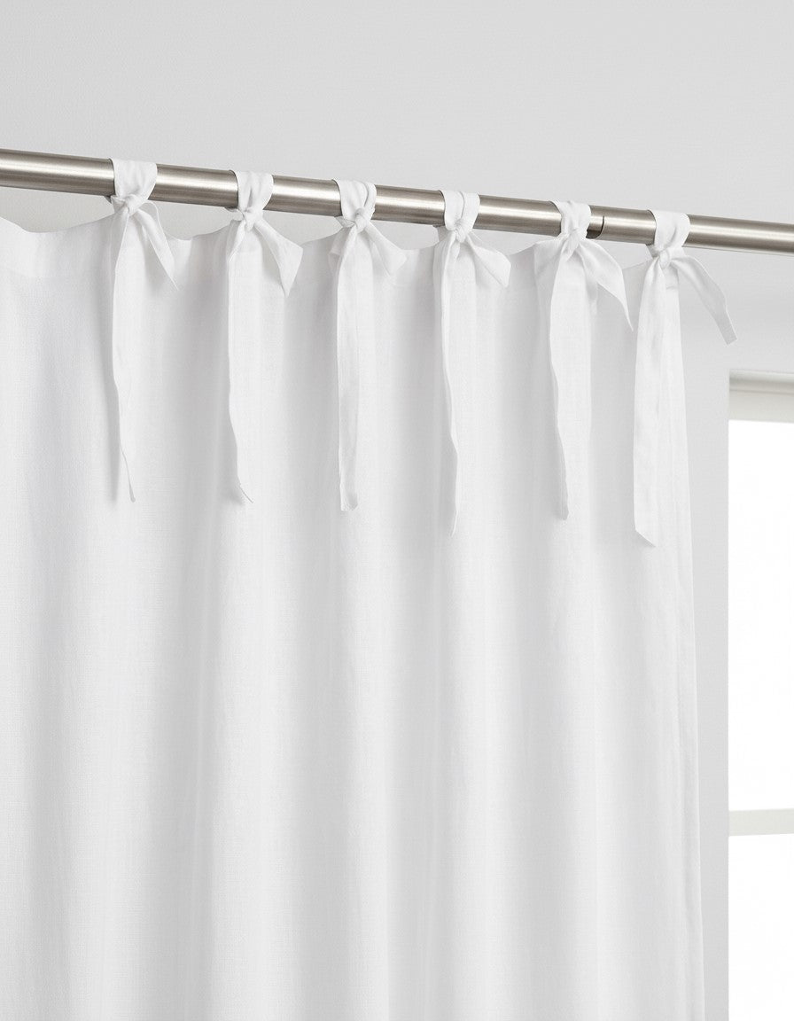 White Line Blackout Decorative Drapes