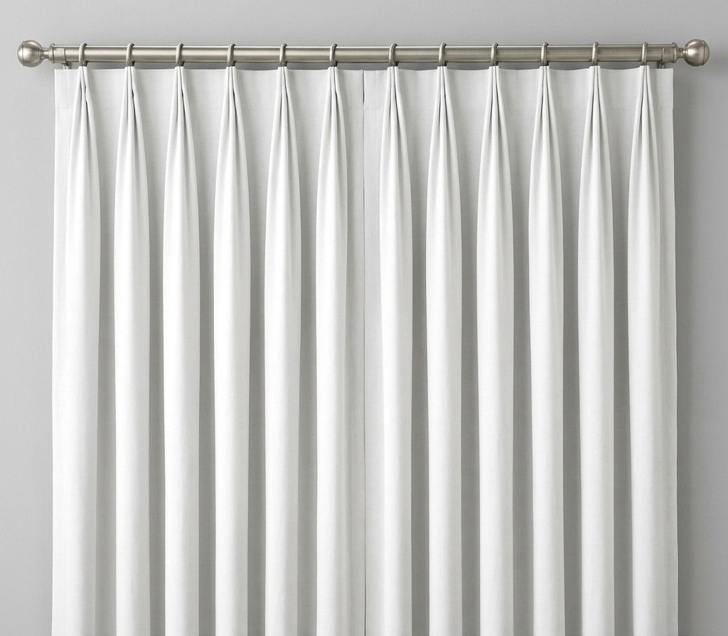 White Line Blackout Decorative Drapes