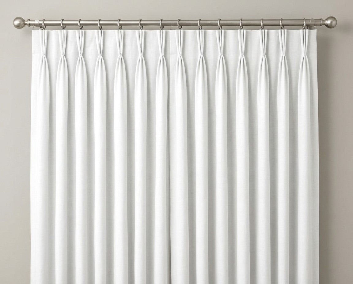 White Line Blackout Decorative Drapes