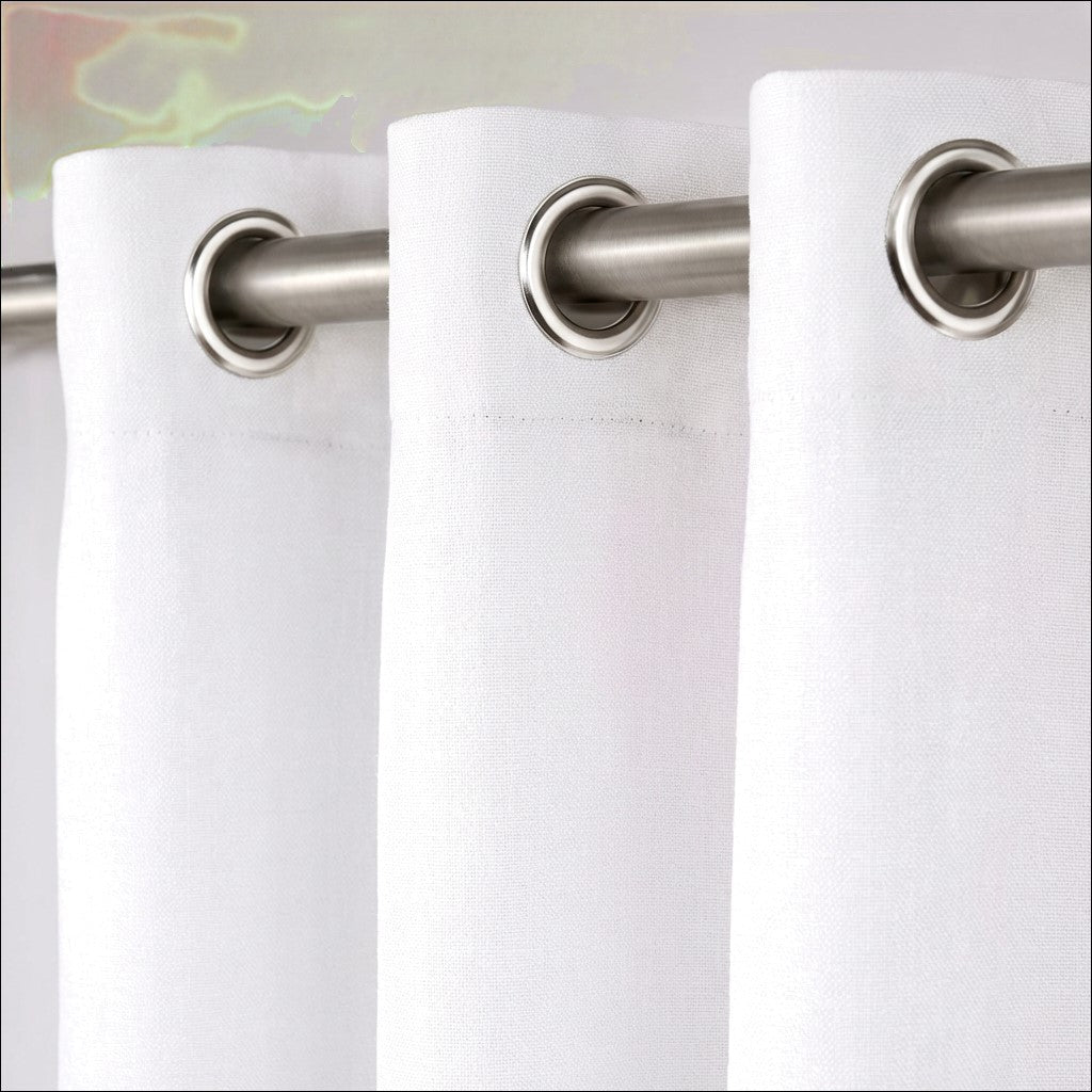 White Line Blackout Decorative Drapes