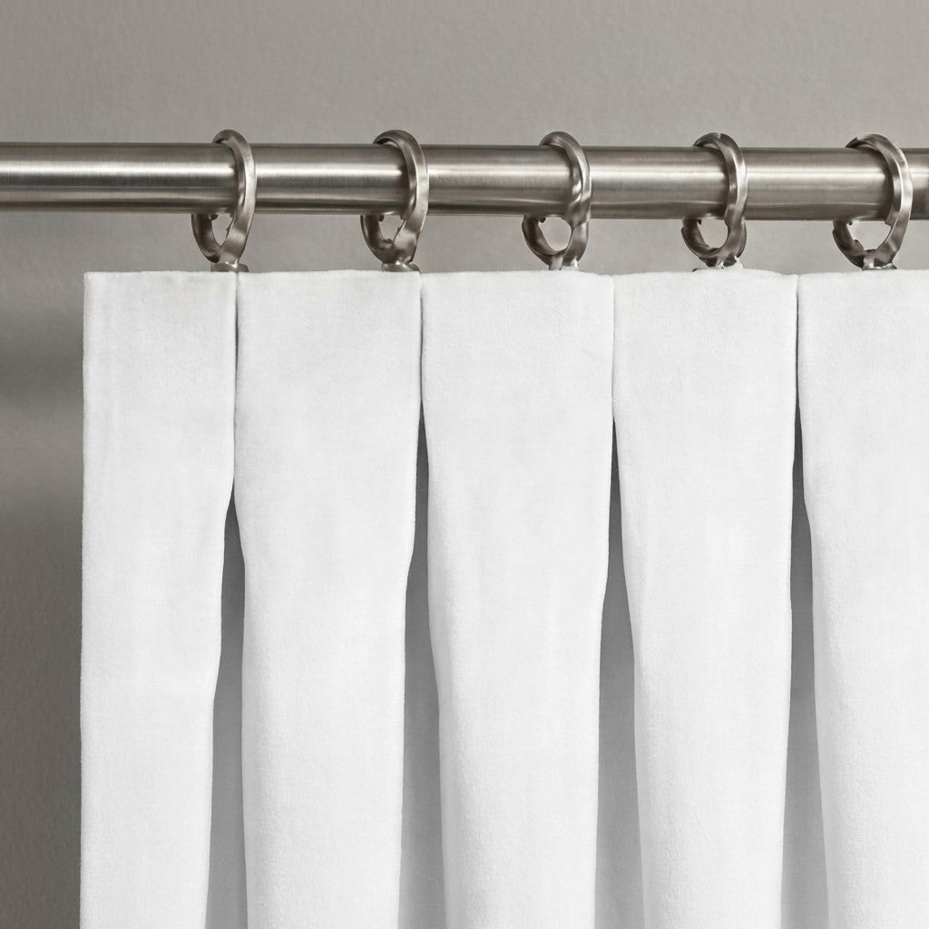 White Line Blackout Decorative Drapes