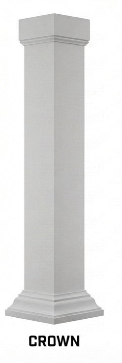 8x8 assembled column with mission capital and crown base
