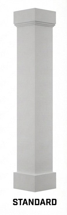 8x8 PVC column with mission capital and standard base
