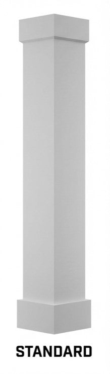 6x6 complete PVC column with standard capital and standard base
