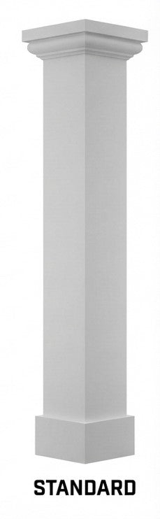 10x10 PVC column with tuscan capital and standard base
